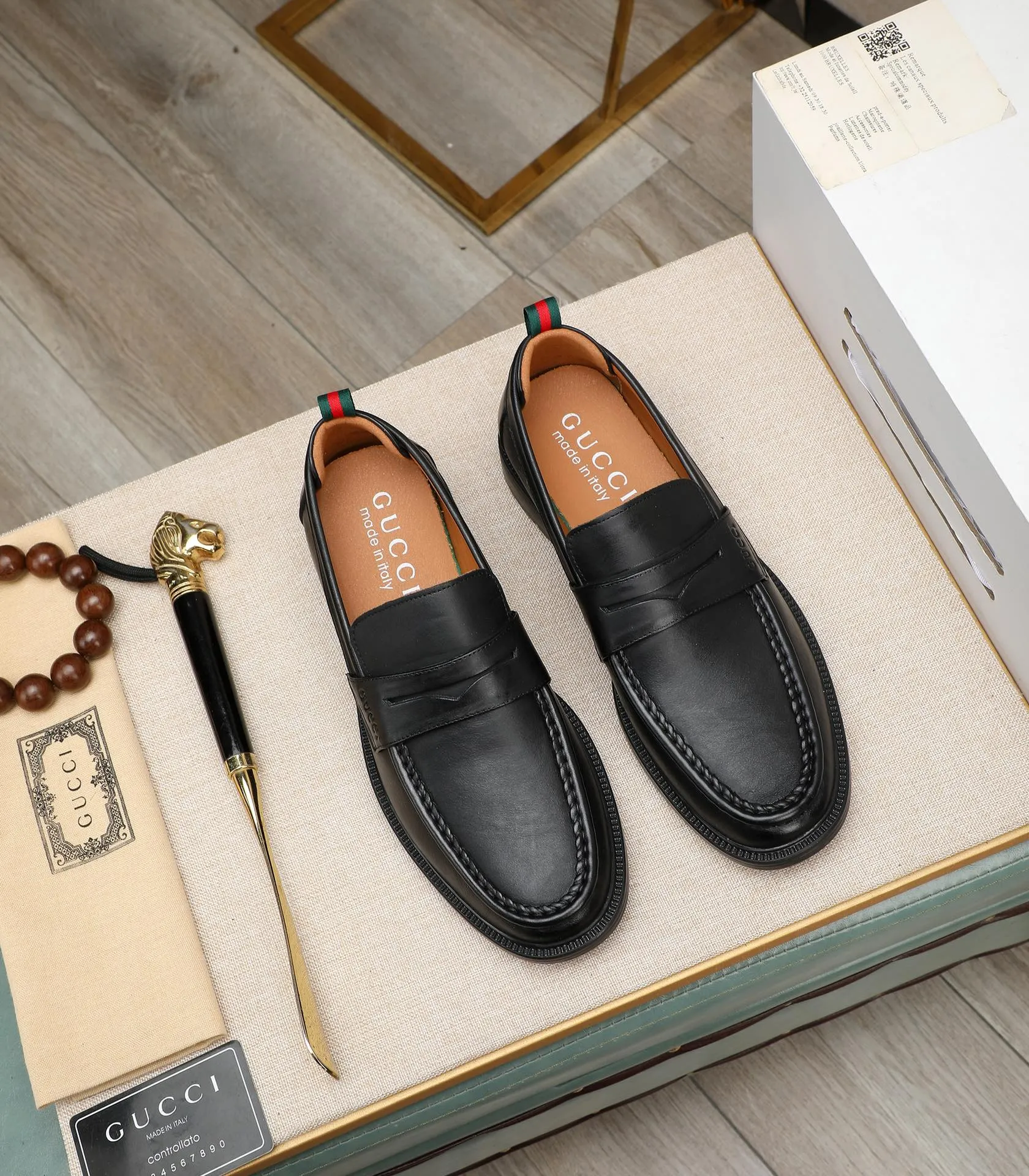 Men's men's shoes💰500📛📛Original (water-dyed cow lining) Gucci GUCCI official website formal shoes🌀 Italian🇮🇹imported cowhide➕top imported water-dyed cowhide lining💋Finely handmade original bottom, the real thing looks better when photographed in person Standard size 38-44